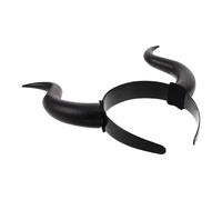 TOVINANNA Diadema Cuernos de Demonio Negra para Adultos Accesorio Gótico de Halloween Diadema Cuernos para Cosplay y Fiestas Temáticas Tocado Ligero y Cómodo para Disfraz
