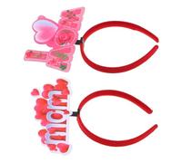 TOVINANNA Diadema Forma De Para Mamá Accesorio Floral Para Fiesta Del Día Madre Decoración Para Cabeza Favor Fotomatón Tocado De Cabello