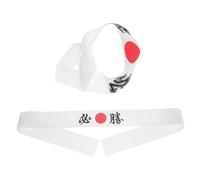 TOVINANNA Diadema Japonesa Hachimaki Poliéster Transpirable 2 Unidades Para Chefs y Artes Marciales Estilo Ninja Cocina y Karate