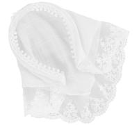TOVINANNA Diadema Pañuelo Cabeza Estilo Campestre de Encaje Blanco, Banda Decorativa Femenina Versátil para Vacaciones y Uso Diario