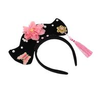 TOVINANNA Diadema Retro de Princesa Diadema Tradicional Hanfu con Borlas Estilo Dinastía Qing Accesorios Vintage Cabello para Mujer Celebraciones Festivas Fotografía Cosplay