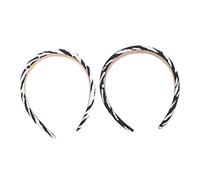 TOVINANNA Diademas De Vaca y Bandas Cabello 2 Piezas Ancho Estilo Vintage Para Mujeres y Niñas Uso Diario y Fiestas Estampado Blanco y Negro