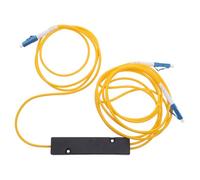 TOVINANNA Divisor de Cable de Fibra Óptica 1x2 Interfaz Lc Compatible, Caja Conector Lc, Material Pvc y Cobre para Centros de Datos y Redes Complejas