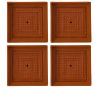 TOVINANNA Elevadores de Cama y Muebles Antideslizantes de Silicona Marrón 027 Tamaño L 78X78 CM Altura 4 CM Juego de 4 Piezas para Patas de Mesa Sillas y Lavadora