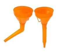 TOVINANNA Embudo para Combustible de Plástico Naranja Función Manos Libres y Diseño Reforzado para Vehículos en Situaciones de Emergencia y Repostaje
