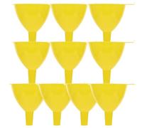 TOVINANNA Embudos de Plástico para Laboratorio 60 MM de Diámetro 10 Unidades Reutilizables Embudo de Separación de Líquidos y Experimentación Herramienta Ligera para Uso Científico y