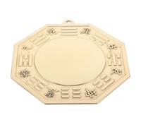 TOVINANNA Espejo Bagua Convexo de Cobre Tradicional Chino 18 CM Colgante Feng Shui para Protección Energética Hogar Oficina y Exteriores Decoración Oriental Antimala Suerte