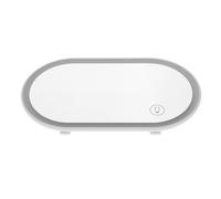 TOVINANNA Espejo Material Abs y Vidrio Resistente de Tocador con Luces LED de Alta Definición para Coche Adecuado para Maquillaje Interior del Vehículo
