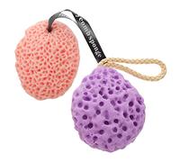 TOVINANNA Esponjas de Baño Exfoliantes de Panal 2 Unidades Tamaño Mediano para Bebés y Adultos Uso Corporal en Ducha Limpiadoras Suaves de Alga Marina Natural