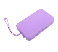 TOVINANNA Estuche Organizador de Viaje de Silicona para Maquillaje y Documentos, Neceser Compacto Rectangular Morado para Mujer en Vacaciones
