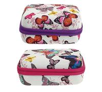 TOVINANNA Estuche Para Aceites Esenciales 12 Compartimentos 15ml Bolsa Portátil Tela Oxford Resistente Viaje 2 Piezas (1 Morado, 1 Rosa Fucsia) Para Almacenamiento Seguro