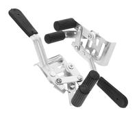 TOVINANNA Frenos Manuales Metálicos para Sillas de Ruedas Juego de 2 Piezas Fijación Lateral por Tornillos Bloqueo Antideslizante para Movilidad Segura y Repuestos de Herrajes para Silla