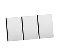 TOVINANNA Funda para Pasaporte de Cuero PU, Organizador de Documentos de Viaje, Tarjetero Multifuncional Negro, 3 Piezas, Billetera Porta Tarjetas Compacta para Viajes