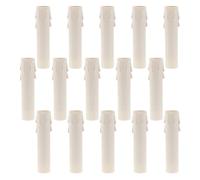 TOVINANNA Fundas para Portalámparas de Velas Antigoteo 15 Piezas Protectores de Plástico Blanco 30X100Mm Compatibles Candelabros Vintage para Decoración y Protección