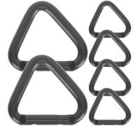 TOVINANNA Gancho Mosquetón Triangular de Alta Resistencia, 6 Unidades, Clips Metálicos para Escalada y Uso en Trabajos Verticales