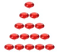 TOVINANNA Gemas Flotantes para Jarrón Rojo 40 MM 29 Piezas Bolsa de Relleno de Plástico para Decoración de San Valentín Bodas y Fiestas Adornos para Centros de Mesa y Velas