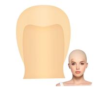 TOVINANNA Gorra Calva de Látex Elástico Tamaño Adulto Color Caqui Accesorio para Peluca y Disfraz Teatro Halloween