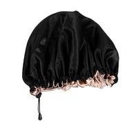 TOVINANNA Gorro De Ducha De Doble Capa Para Mujer Con Forro Para Dormir Por La Noche Para Baño Anticaída Elástico Para El Cabello.