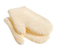 TOVINANNA Guantes Exfoliantes De Baño De Cáñamo Sisal 2 Piezas Tejidos a Máquina, Guantes De Ducha Para Exfoliación Corporal, Masajes Corporales Duraderos, Uso Diario Familia y Hotel