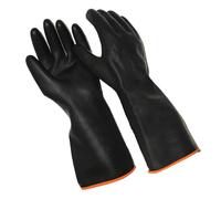 TOVINANNA Guantes Industriales Negros de Goma Resistentes al Desgaste Alta Resistencia para Trabajo de Mantenimiento Mecánico y Limpieza del Hogar