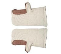 TOVINANNA Guantes Térmicos Resistentes al Calor para Horno Cerámico Manoplas Anti-Escaldaduras de Algodón Aislamiento Térmico Tamaño Pequeño Protección Segura para Trabajos de Alfarería