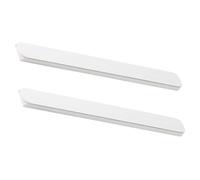 TOVINANNA Guías para Cajones Autoadhesivas sin Perforaciones Par de Rieles Extensibles para Cajones de Armarios Correderas Plásticas Blancas para Muebles y Roperos Instalación Fácil y