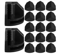 TOVINANNA Hebillas de Conexión para Jaulas y Armarios 20 Piezas Clips de Alambre Negros Resistentes para Organizador de Cubos y Estanterías, Accesorios Aplicables para Almacenamiento y