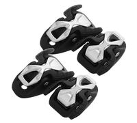 TOVINANNA Hebillas de Patines en Línea Ajustables Cierre Metálico y Tornillos, 4 Piezas Negro y Plata, Accesorio Antideslizante para Reparación y Uso en Exteriores