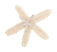 TOVINANNA Horquilla De Estrella De Mar Pinza Para El Cabello Tocado De Boda Cristales De Perlas