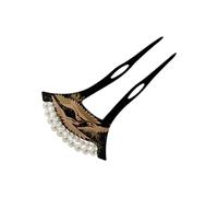 TOVINANNA Horquilla Decorativa Cabello en Forma Diseño de Grulla y Perla, Material Acrílico y Estampado, Elegante para Fiesta y Vida Diaria Femenina