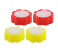 TOVINANNA Humedecedor de Dedos 4 Piezas para Contar Dinero Esponja en Forma de Flor de Ciruelo, Compacto y Antideslizante para Oficina y Sellado de Sobres