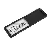 TOVINANNA Imán para Lavavajillas Limpio y Sucio Doble Cara, Señal Magnética Adhesiva Acrílica y Abs, Tamaño Compacto Negro, Indicador Práctico para Cocina y Uso Doméstico