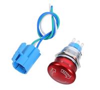 TOVINANNA Interruptor Botón Emergencia Acero Inoxidable Bloqueo Automático Enchufe Conexión Voltaje Compacto Seguridad Industrial