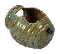 TOVINANNA Jarrón de Cerámica Sistema de Circulación de Agua para Decoración de Jardín y Peceras, Fuente Decorativa de 4.88 Pulgadas para Interiores y Exteriores