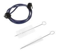 TOVINANNA Juego de 3 Cepillos de Limpieza para Tamaño Pequeño Color Azul Oscuro Herramientas de para Instrumentos de Viento Pinceles Puntiagudos y Limpiadores de Pistón Portátil para