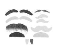 TOVINANNA Juego de Barba Postiza Adhesiva para Hombre Bigote y Cejas Falsas Realistas Set Ligero y Transpirable para Cosplay Halloween Fiestas y Actuaciones en Escenario
