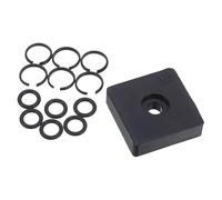 TOVINANNA Juego de Clips de Retención de Impacto 3/8 con 10 Anillos de Fricción y Juntas Tóricas de Caucho Herramienta de Instalación para Llave Neumática y Eléctrica Kit de Reparación