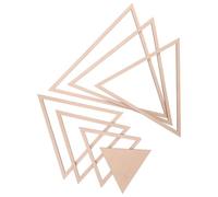 TOVINANNA Juego de Moldes Triangulares de Madera para Cerámica y Barro Diseño Geométrico Versátil y Guía Fácil para Modelado y Corte en Manualidades