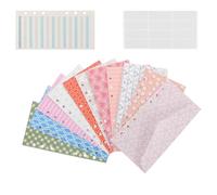 TOVINANNA Juego de Sobres para Presupuestar Sobres Portátiles Hojas Sueltas para Registro de Gastos Organizador de Presupuesto Práctico para Hogar Oficina y Negocios Formato