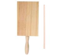 TOVINANNA Juego de Tabla para Ñoquis y Pasta Resistente al Desgaste de Madera Mango Ergonómico, Accesorio Manual para Hacer Pasta Casera, Herramienta Práctica para Cocina Doméstica