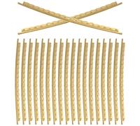 TOVINANNA Juego de Trastes de Guitarra de Latón Amarillo 20 Piezas de 2.0 Mm para Guitarra Acústica y Clásica Alambre de Cobre para Trastes Kit de Accesorios para Reparación