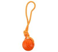 TOVINANNA Juguete Portátil para Perros y Cachorros de Goma Naranja, Resistente al Desgaste, Mejora la Inteligencia y Apto para Juego Interactivo en Casa
