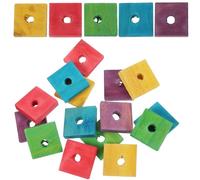 TOVINANNA Juguetes para Morder Pájaros 50 Piezas de Plástico Periquitos y Loros Función de Desarrollo de Habilidades para DIY Color Aleatorio