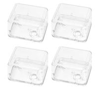 TOVINANNA Kit de 4 Cajas de Música Transparentes de Acrílico DIY Mecanismo de Cuerda Pequeñas Cajas de Música Portátiles para Decoración Navideña y Manualidades Educativas