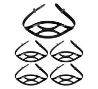TOVINANNA Kit de 5 Correas de Silicona para Máscara de Buceo con Ajuste Fácil y Compatibilidad, Diadema Negra para Actividades Submarinas y Snorkel