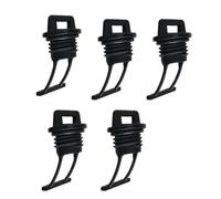 TOVINANNA Kit de 5 Tapones de Drenaje para Kayak y Canoa en Nylon Negro, Fáciles de Quitar Función para Drenar Agua, Accesorios Ideales para Embarcaciones Deportivas