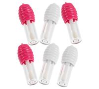 TOVINANNA Kit de 6 Tubos de Brillo Labial Recargables de 6ml en Forma de Tarro, Plástico Fácil de Limpiar, Colores Blanco y Rosa para Maquillaje DIY