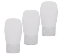 TOVINANNA Kit de Botellas Reutilizables de Viaje 3 Piezas Botellas de Champú y Gel de Baño Exprimibles Tamaño Compacto Ligero y Portátil para y Camping