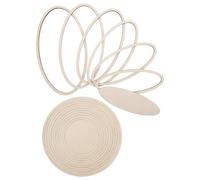 TOVINANNA Kit de moldes para formar cerámica en madera, guías concéntricas para cortes precisos, 2 juegos para modelado manual en estudios y escuelas