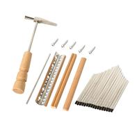 TOVINANNA Kit de Repuesto Resistentes al Desgaste para Kalimba de 17 Teclas Piezas de Madera y Metal, Accesorios DIY para Piano de Pulgar Adecuado para Obsequio y Reparación